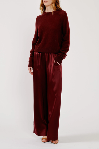 Jayne Layering Crewneck | Cabernet