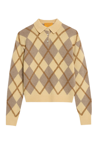 Collegiate Argyle Polo | Butter Combo