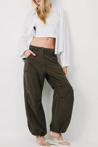 Cropped Shirt | Ecru White Black Wide Pinstripe