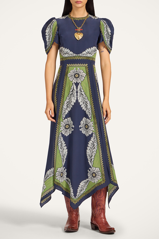 Cherie Scarf Dress | Bounty Placée Navy