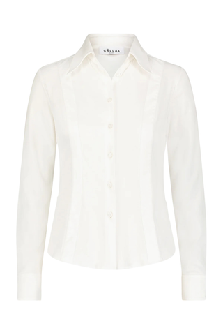 Ripley Jersey Fitted Shirt | White