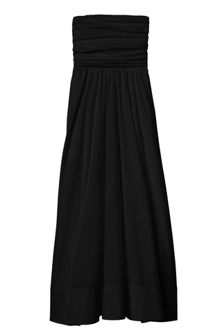 Tate Strapless Midi Dress | Black