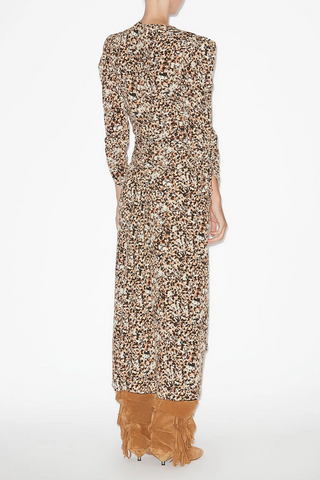 Albini Stretch Dress | Ochre / Ecru