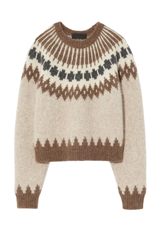 Alena Sweater | Oatmeal Fairisle