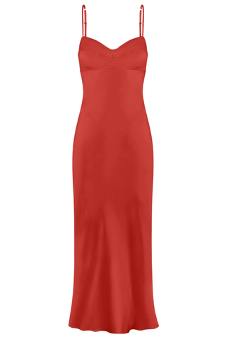 Waterlily Midi Dress | Lux Red