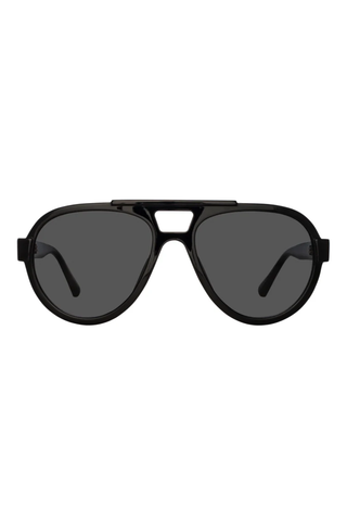 The Attico Jurgen Aviator Sunglasses | Black