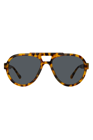 The Attico Jurgen Aviator Sunglasses | Tortoiseshell