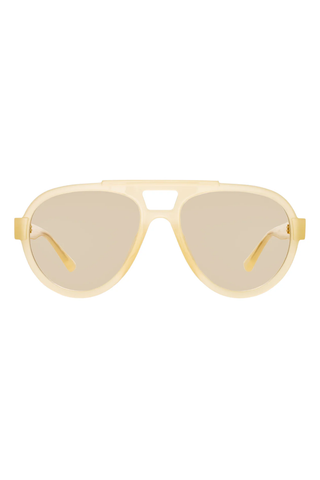 The Attico Jurgen Aviator Sunglasses | Yellow