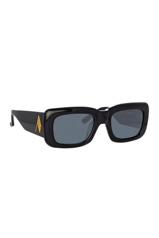 The Attico Marfa Rectangular Sunglasses | Black