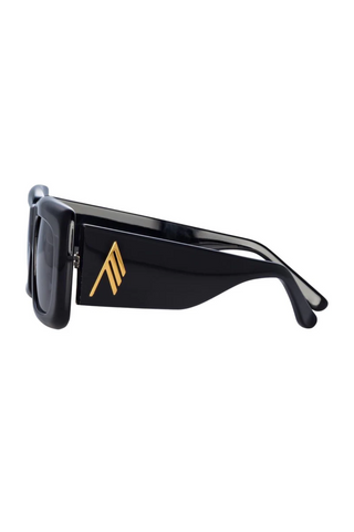 The Attico Marfa Rectangular Sunglasses | Black