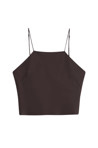 Barb Backless Cami | Chocolate