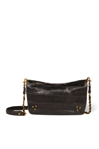 Bobi Bag | Imprimé Croco Noir