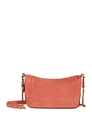 Bobi S Bag | Imprimé Croco Terracotta