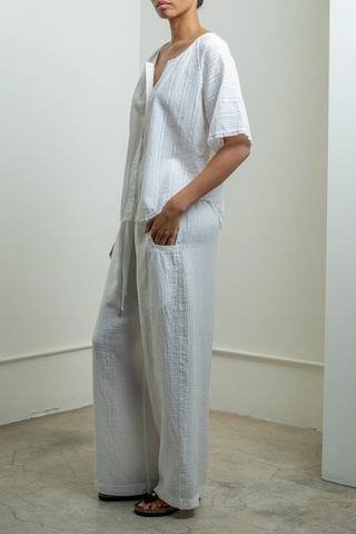 Broadway Pant | Washed White