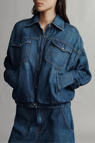 Denim Bubble Jacket | Dark Wash