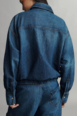 Denim Bubble Jacket | Dark Wash