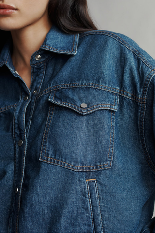 Denim Bubble Jacket | Dark Wash