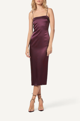 Christy Square Neck Cami Dress | Bordeaux