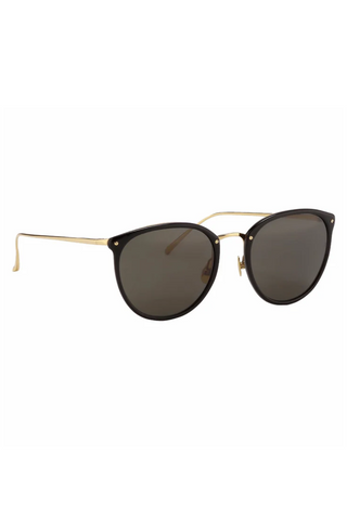 The Calthorpe  Oval Sunglasses | Black