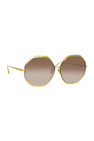 Camila Oversized Sunglasses | Yellow Gold