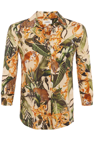 Camille Blouse | Ecru Multi Rococo Jungle