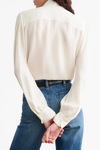 Carina Silk Blouse | Ivory