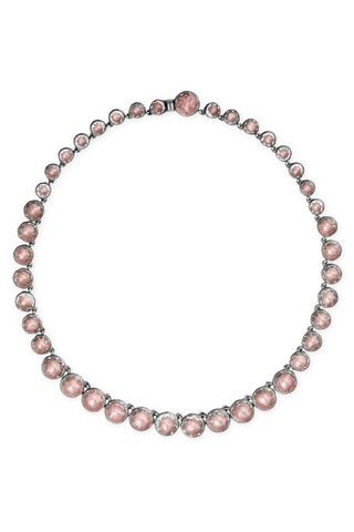 Catherine Round Rivière Necklace | Black Rhodium / Blush