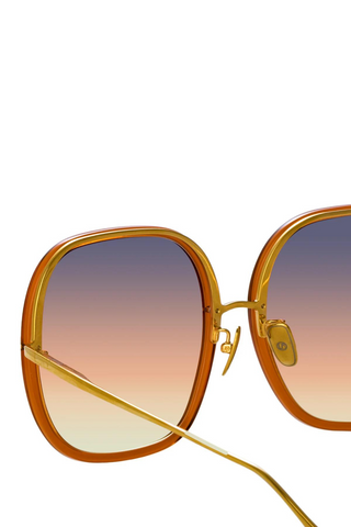 Celia Oversized Sunglasses | Orange