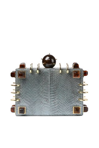 The Chest Clutch | Pewter