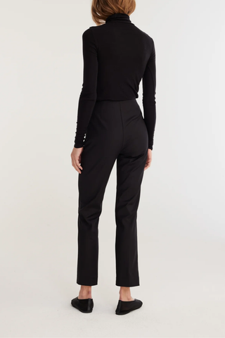 Cigarette Leg Trousers | Black