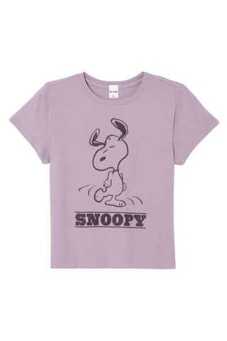 Classic Snoopy Dancing Tee | Lavender