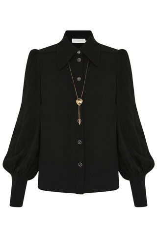 Collared Blouse | Black