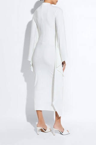 Compact Jersey Mock Neck Batwing Gown Compact Jersey Mock Neck Batwing Gown