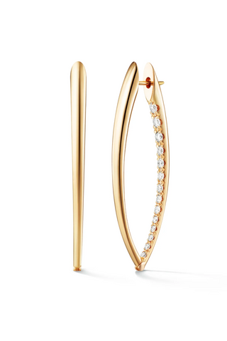 Cristina Earring Large | Partial Diamonds