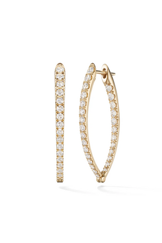 Cristina Earrings Medium | Diamonds