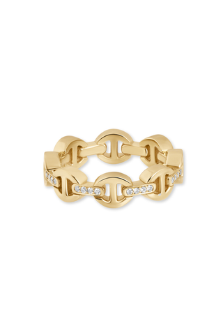 Dame Tri-Link Ring | Diamond Bridges