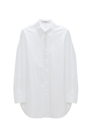 Poplin Power Blouse | Pure White