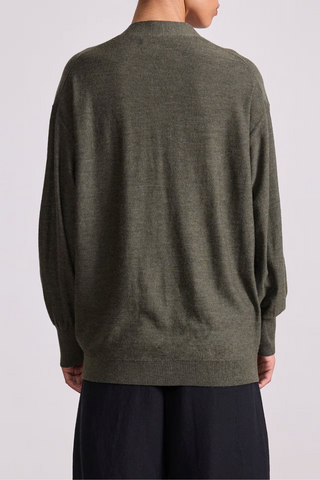 Drippy Tissue Cardigan | Olive