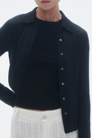 Elle Shirt In Cashmere | Black