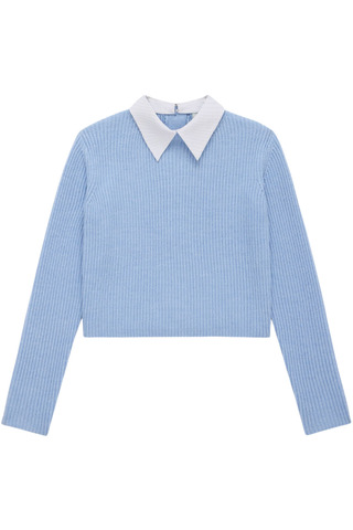 The Gallery Knit Sweater | Light Blue