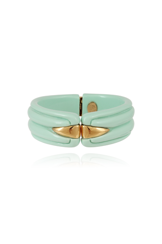 Ecume Bracelet Acetate Gold | Turquoise