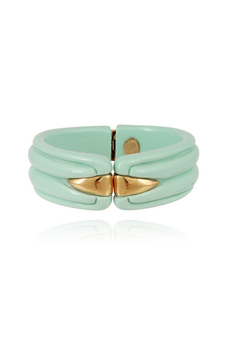 Ecume Bracelet Acetate Gold | Turquoise