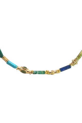 Kali Necklace Bis Gold | Turquoise