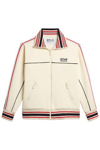 Star W'S Zipped Track Jacket Technical Double Poli/Cotton | Papyrus