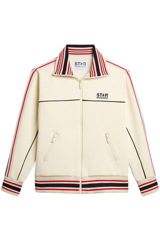 Star W'S Zipped Track Jacket Technical Double Poli/Cotton | Papyrus