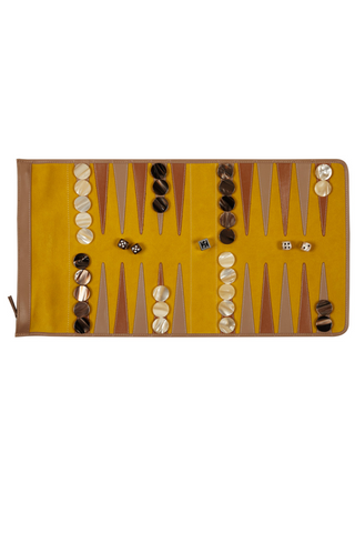Victor Travel Backgammon | Velvet Mustard