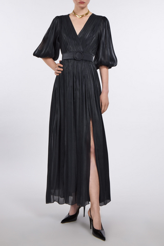 Brennie A-line Dress | Black