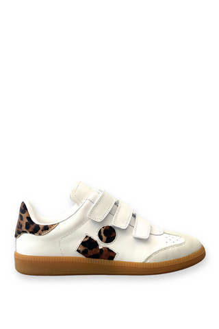 Beth Pony Classic Sneaker | White/Leopard