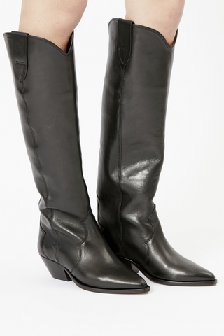 Denvee Leather Boots | Black