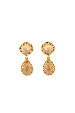 Jane Small Day Night Earrings | 18K Yellow Gold Wash / Sancerre